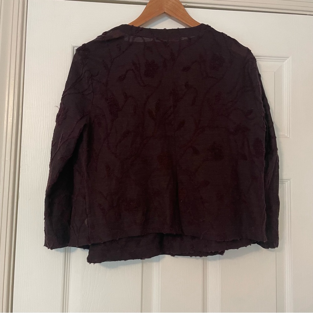 Johnny Was Deep Purple Cardigan & Tank Top Set - Picture 11 of 11